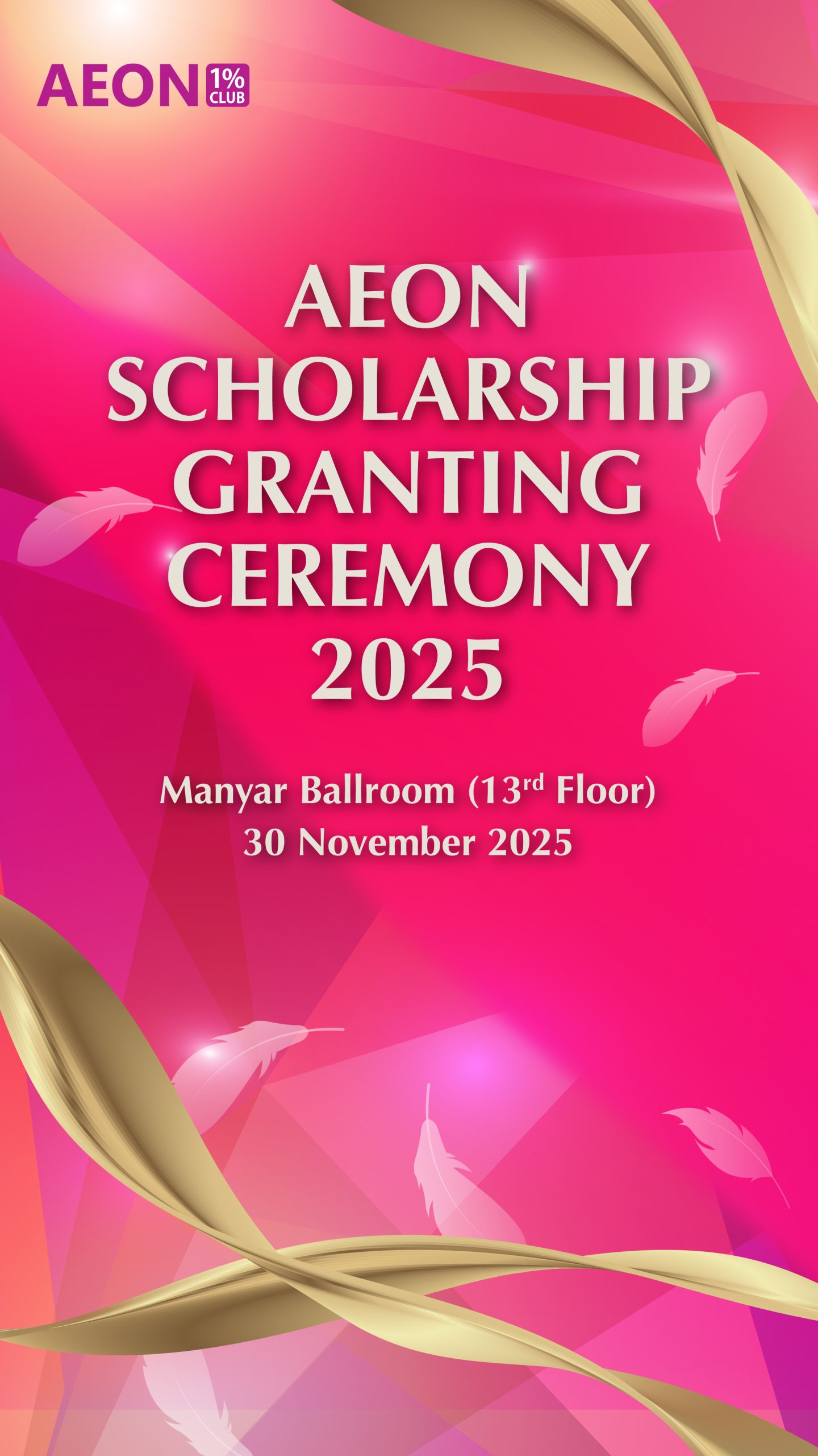 yoshizane portofolio aeon scholarship ceremony 20 anniversary indonesia